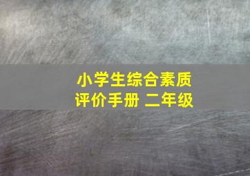 小学生综合素质评价手册 二年级